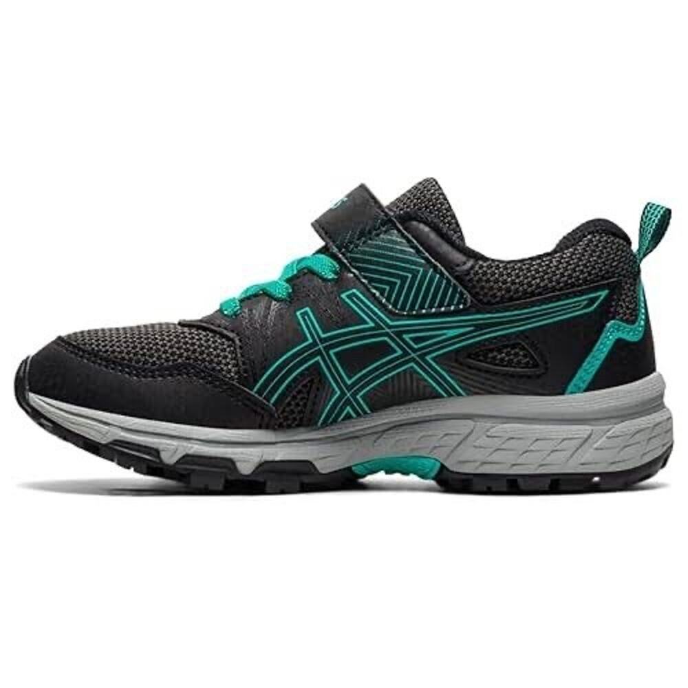ASICS Kid's PRE Venture 8 Pre-School Running Shoes, 1.5, Black/Baltic Jewel